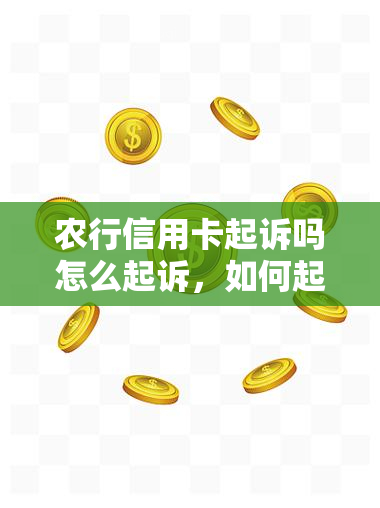 农行信用卡起诉吗怎么起诉，如何起诉农行信用卡？起诉流程详解