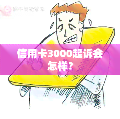 信用卡3000起诉会怎样？