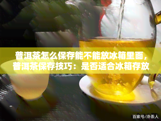 普洱茶怎么保存能不能放冰箱里面，普洱茶保存技巧：是否适合冰箱存放？