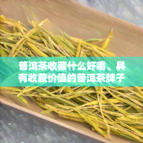 普洱茶收藏什么好喝、具有收藏价值的普洱茶牌子