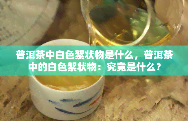 普洱茶中白色絮状物是什么，普洱茶中的白色絮状物：究竟是什么？