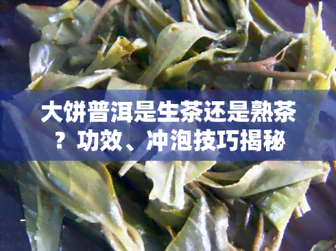 大饼普洱是生茶还是熟茶？功效、冲泡技巧揭秘