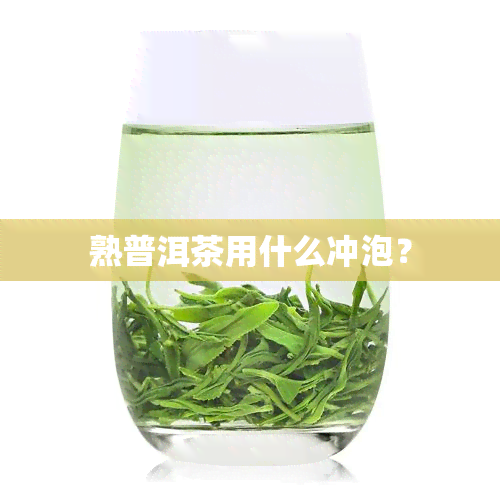 熟普洱茶用什么冲泡？