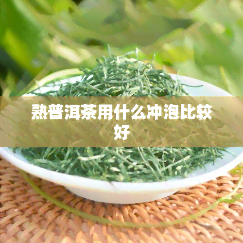 熟普洱茶用什么冲泡比较好