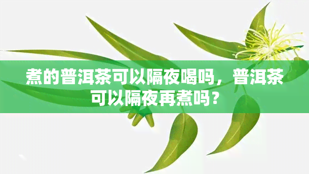 煮的普洱茶可以隔夜喝吗，普洱茶可以隔夜再煮吗？