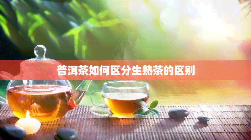 普洱茶如何区分生熟茶的区别