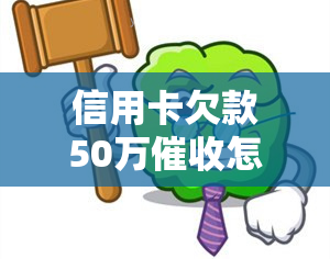 信用卡欠款50万怎么办理