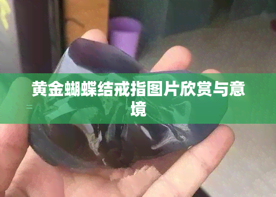 黄金蝴蝶结戒指图片欣赏与意境