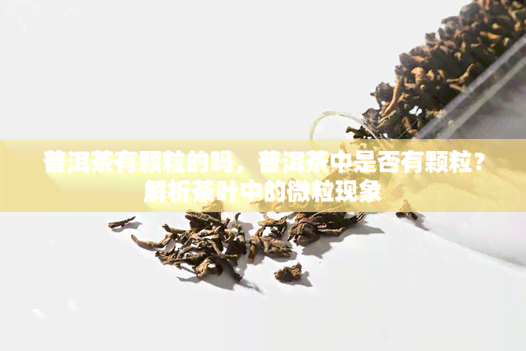 普洱茶有颗粒的吗，普洱茶中是否有颗粒？解析茶叶中的微粒现象