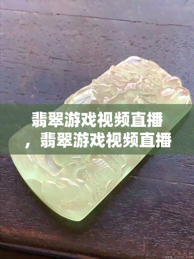 翡翠游戏视频直播，翡翠游戏视频直播：探索游戏世界的新视角