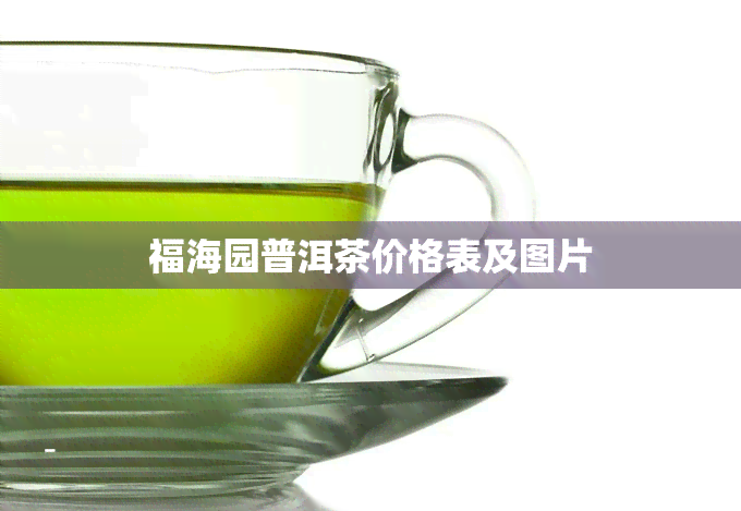 福海园普洱茶价格表及图片