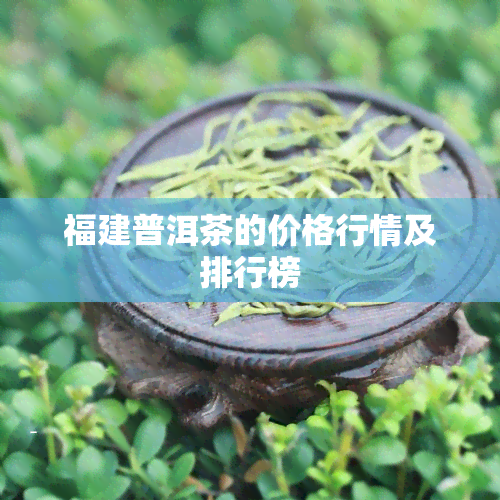 福建普洱茶的价格行情及排行榜