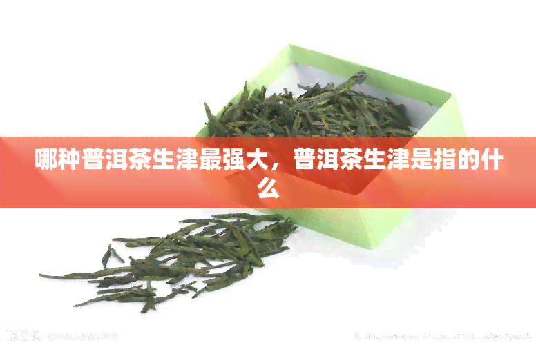 哪种普洱茶生津最强大，普洱茶生津是指的什么