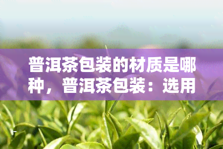 普洱茶包装的材质是哪种，普洱茶包装：选用何种材质？