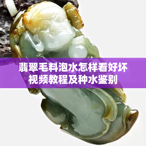 翡翠毛料泡水怎样看好坏视频教程及种水鉴别