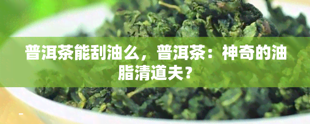 普洱茶能刮油么，普洱茶：神奇的油脂清道夫？