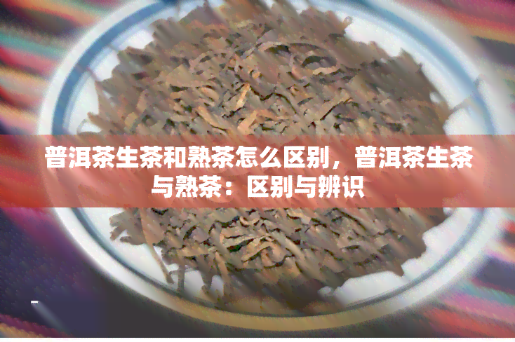 普洱茶生茶和熟茶怎么区别，普洱茶生茶与熟茶：区别与辨识