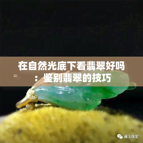 在自然光底下看翡翠好吗：鉴别翡翠的技巧