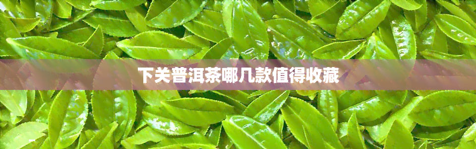 下关普洱茶哪几款值得收藏