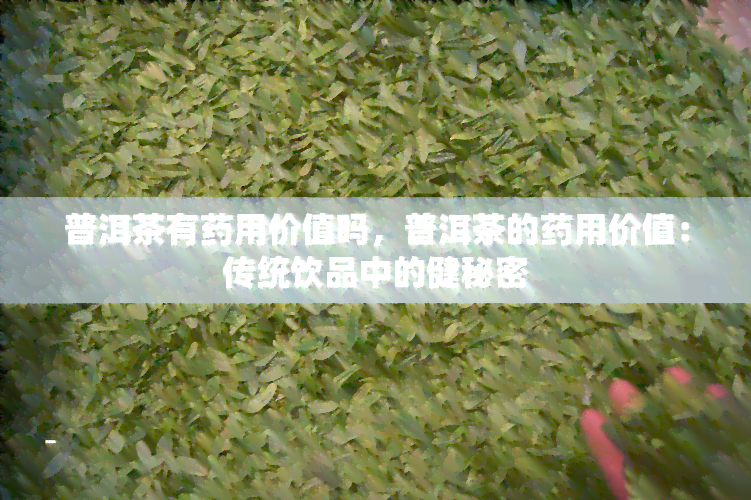 普洱茶有用价值吗，普洱茶的用价值：传统饮品中的健秘密