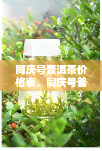 同庆号普洱茶价格表，同庆号普洱茶价格一览表：品质与价值的完美交融