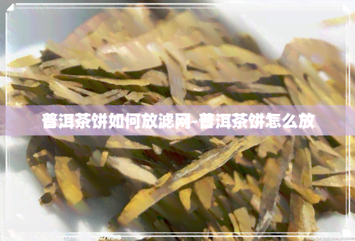 普洱茶饼如何放滤网-普洱茶饼怎么放