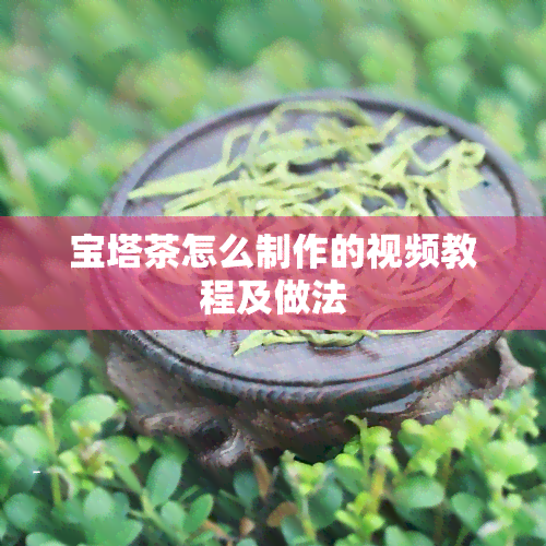 宝塔茶怎么制作的视频教程及做法