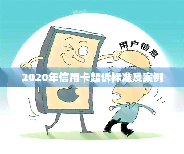 2020年信用卡起诉标准及案例