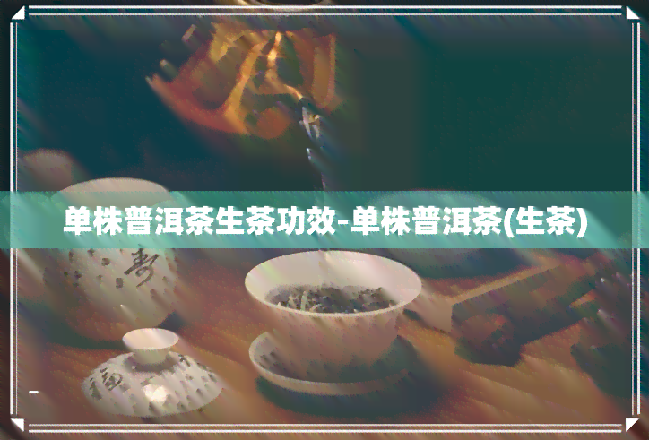 单株普洱茶生茶功效-单株普洱茶(生茶)