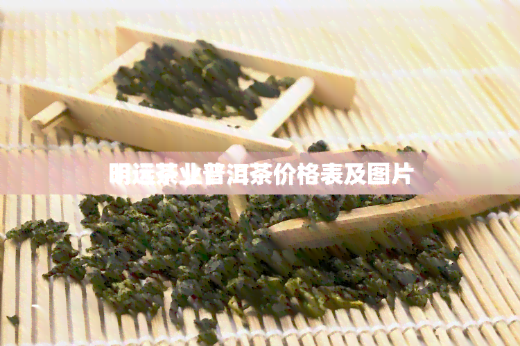 明远茶业普洱茶价格表及图片