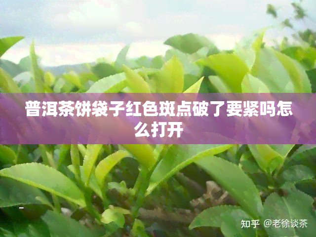 普洱茶饼袋子红色斑点破了要紧吗怎么打开