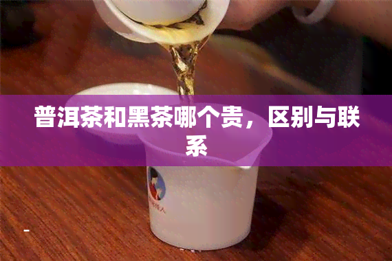 普洱茶和黑茶哪个贵，区别与联系