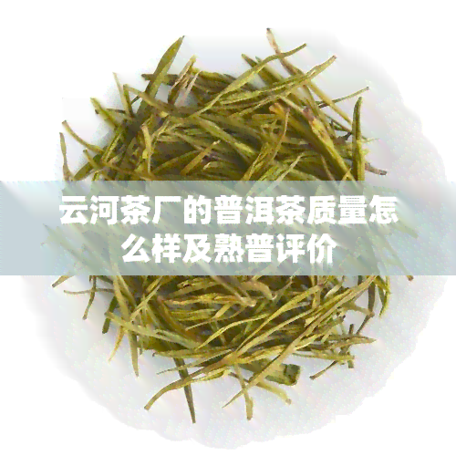 云河茶厂的普洱茶质量怎么样及熟普评价