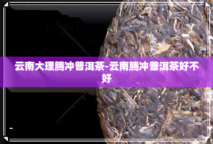 云南大理腾冲普洱茶-云南腾冲普洱茶好不好