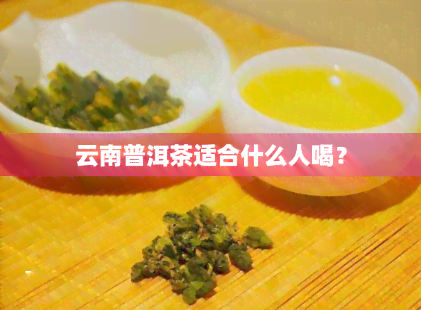 云南普洱茶适合什么人喝？