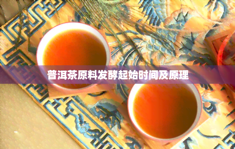 普洱茶原料发酵起始时间及原理