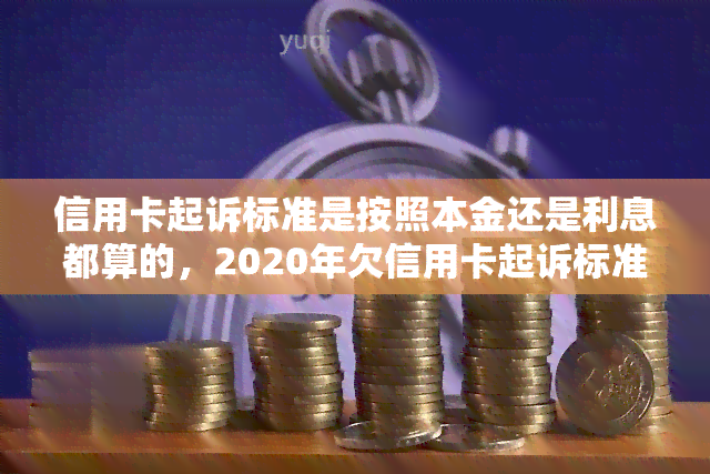 信用卡起诉标准是按照本金还是利息都算的，2020年欠信用卡起诉标准