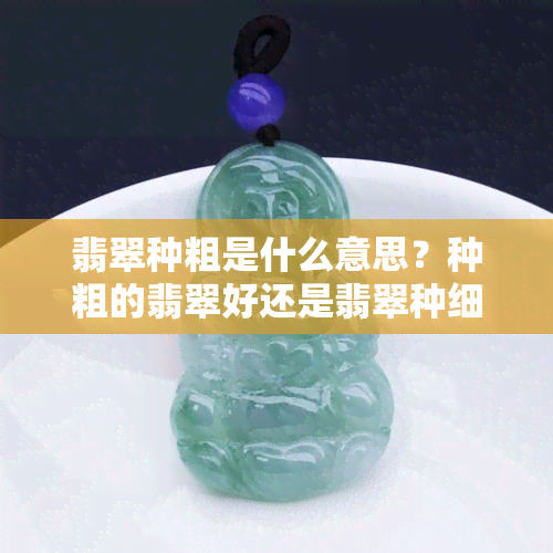 翡翠种粗是什么意思？种粗的翡翠好还是翡翠种细好？