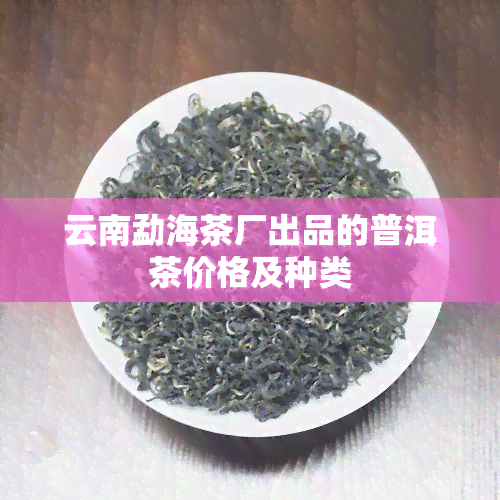 云南勐海茶厂出品的普洱茶价格及种类