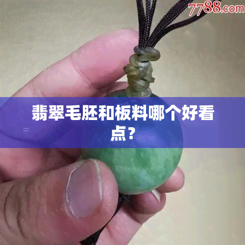 翡翠毛胚和板料哪个好看点？