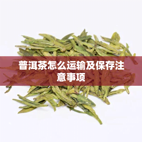 普洱茶怎么运输及保存注意事项