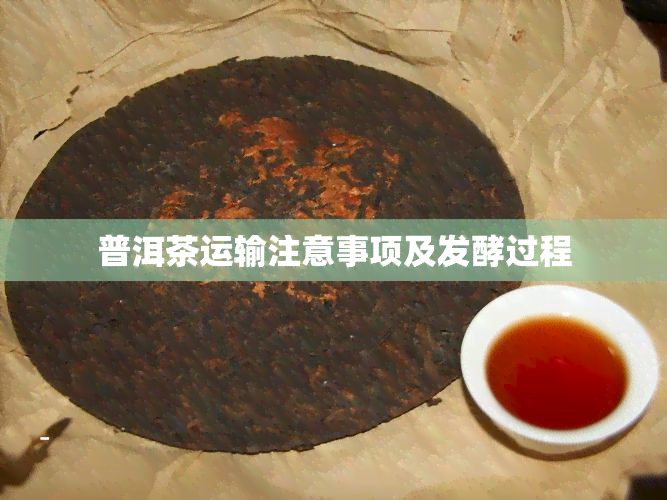 普洱茶运输注意事项及发酵过程