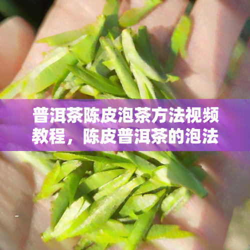 普洱茶陈皮泡茶方法视频教程，陈皮普洱茶的泡法