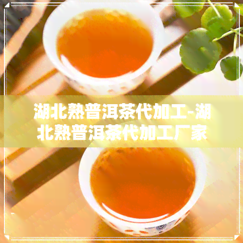 湖北熟普洱茶代加工-湖北熟普洱茶代加工厂家