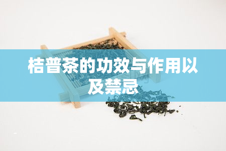 桔普茶的功效与作用以及禁忌