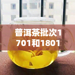 普洱茶批次1701和1801的区别