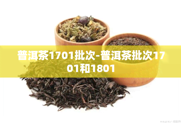 普洱茶1701批次-普洱茶批次1701和1801