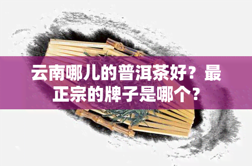 云南哪儿的普洱茶好？最正宗的牌子是哪个？