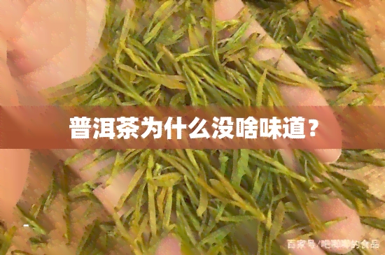 普洱茶为什么没啥味道？