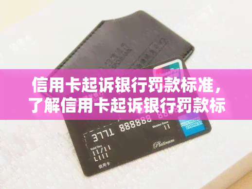 信用卡起诉银行罚款标准，了解信用卡起诉银行罚款标准：权益保障与法律解读